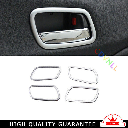 Inner Door Handle Bowl Cover Trim 4PCS for Honda CRV CR-V 2012-2016 Matte Silver