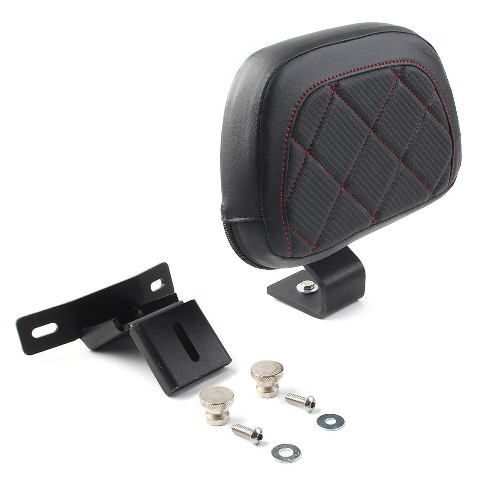 Front Driver Rider Backrest Stitching Pad Fit for Harley Touring CVO Road Electra