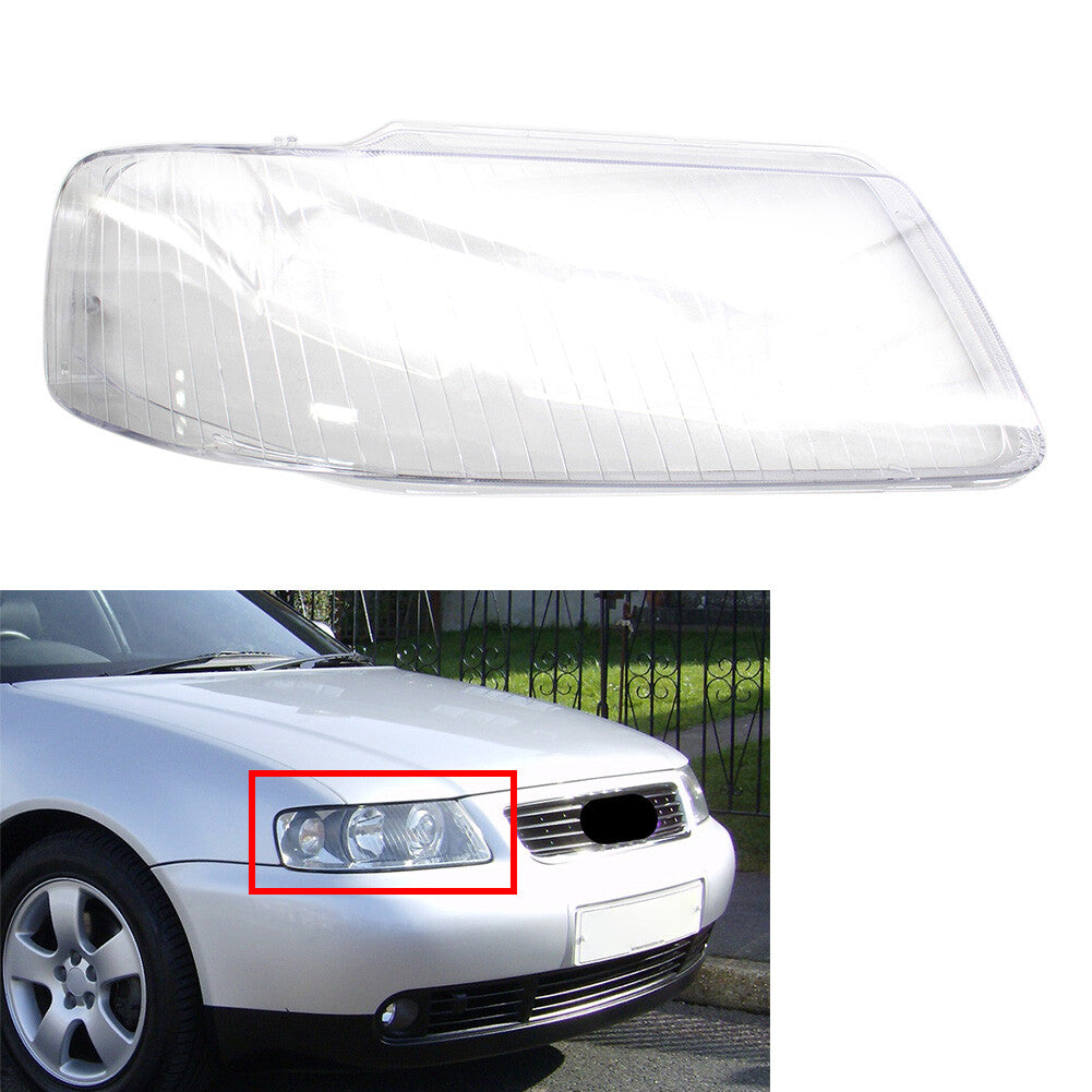 Transparent Car Headlight Headlamp Lens Cover for Audi A3 2001-2003
