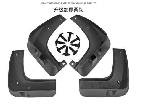 Black ABS Mud Flaps Splash Guards Fender Mudguards 4PCS for Kia Niro 17-2022