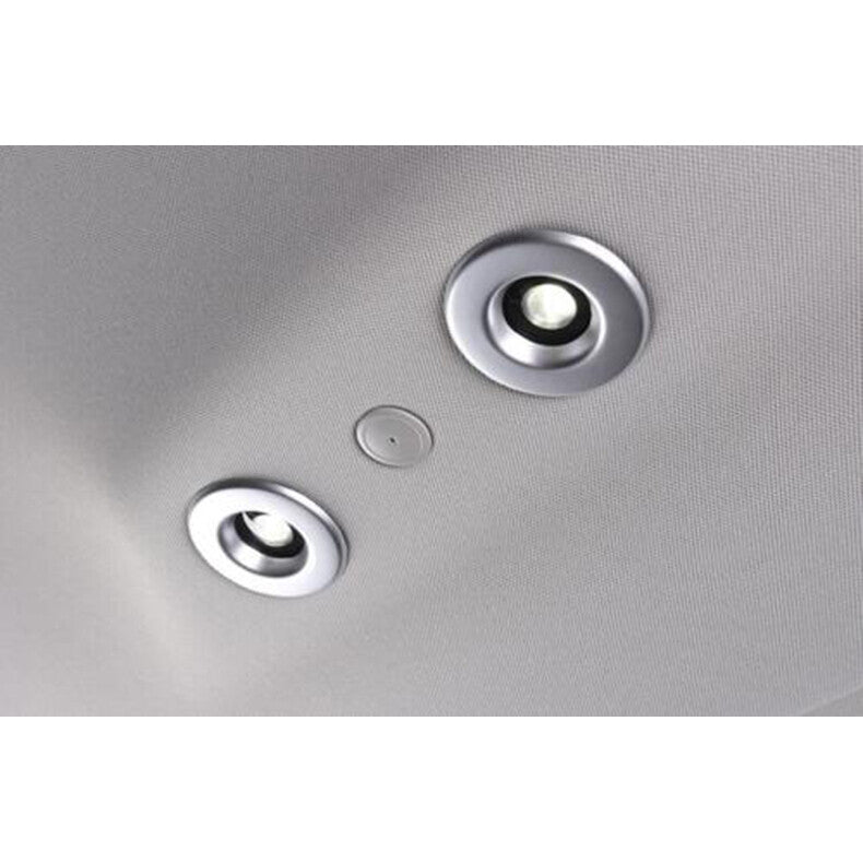 for Honda CR-V CRV 2023-2024 Silver Rear Roof Reading Light Lamp Ring Cover Trim