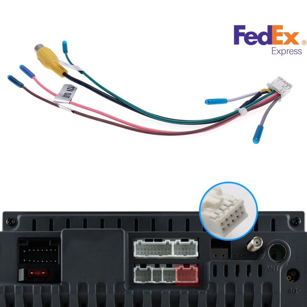 1x New Aftermarket Radio Car Rear View Camera Video Input Cable Wiring Connector