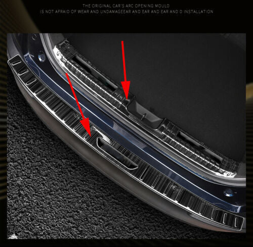 Rear Door Plate for Mazda CX-30 CX30 2020-2022 Bumper Cover Bar Sill Scuff 2Pcs