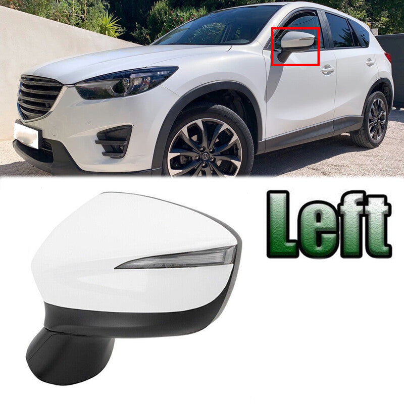 Left Door Side Mirror W/ Signal Blind Spot 9pin for Mazda CX5 2015 2016 2017