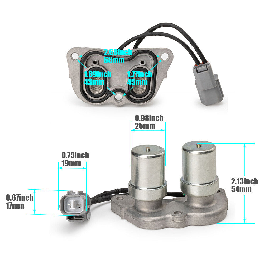 Two shift control and locking solenoid valves are suitable for Honda Accord Prelude 2.2L 1990 - 1997