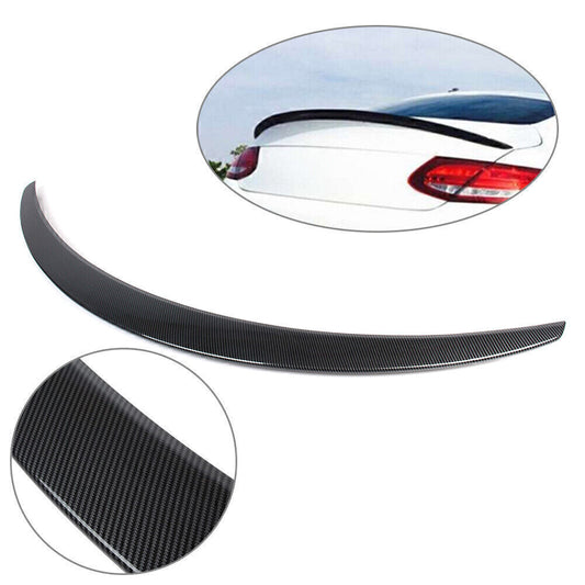 Tail Wing Rear Trunk Spoiler Carbon Black Fit for Benz C-Class W205 C205 Coupe 16-21