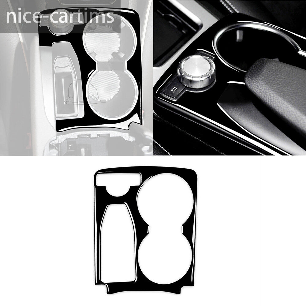 Gloss Black Console Water Cup Holder Trim for Mercedes-Benz GLK Class X204 08-15