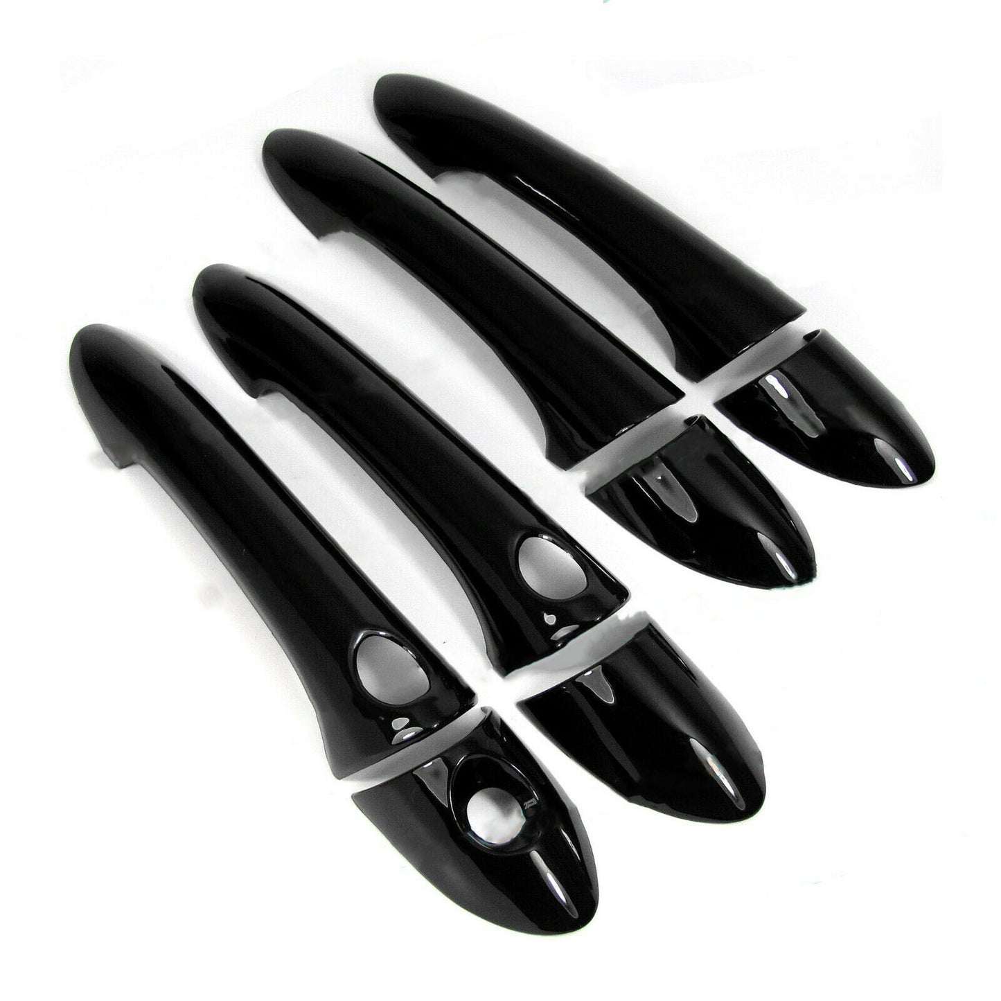 For 11-14 for Hyundai Sonata Glossy Piano Black Side for Smart Door Handle Covers Trims