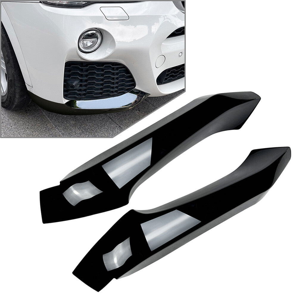 for BMW X3 F25 X4 F26 M Sport 2014-2018 Front Bumper Side Corner Angle Splitter