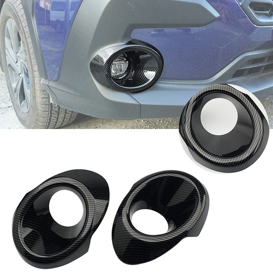 JERBOR ABS carbon fiber automotive front fog light trim covers for Subaru Crosstrek 2024