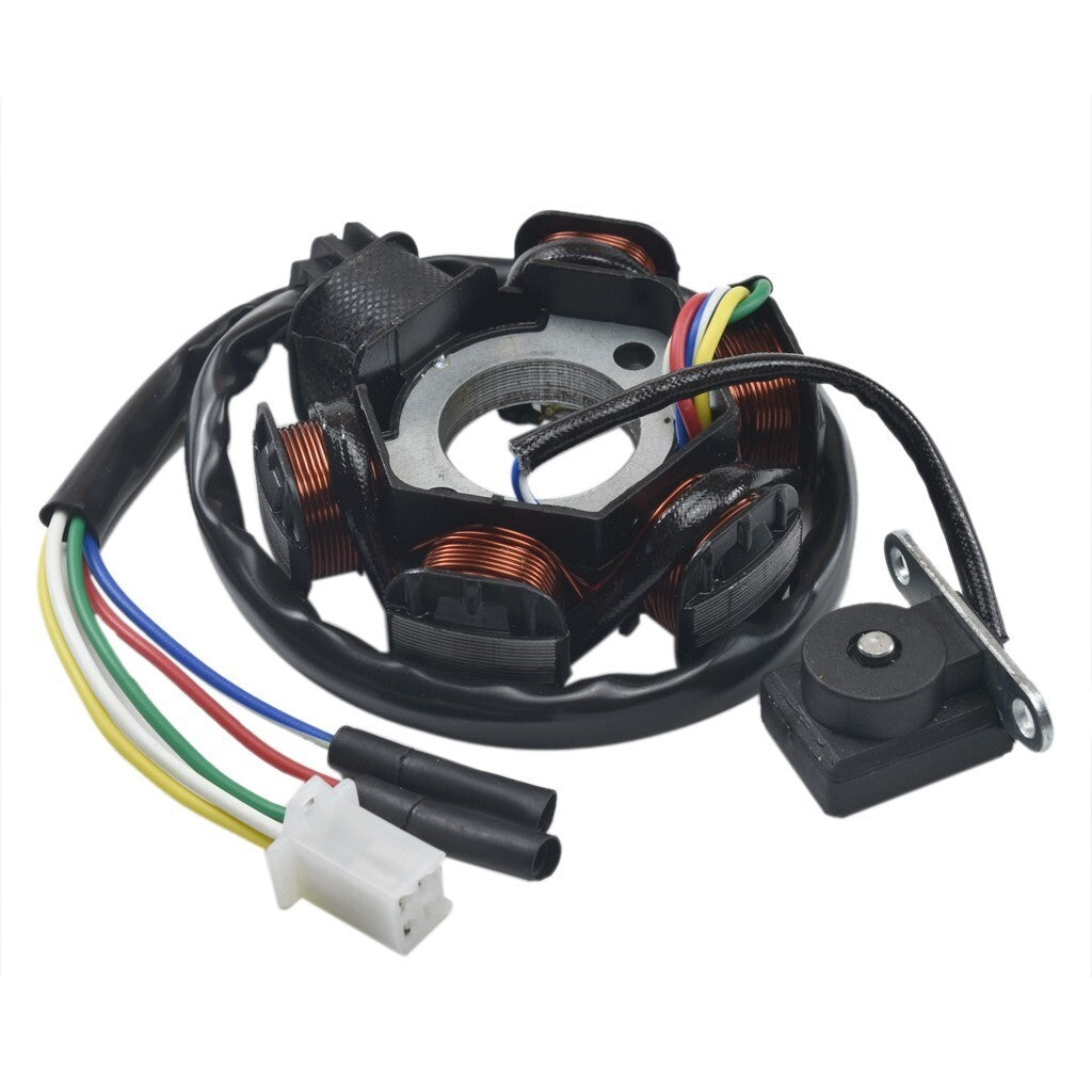 CDI Box 6 Coil Magnetic Stator Ignition Coil Suitable for 125cc and 150cc Go-karts, Scooters, and All-Terrain Vehicles