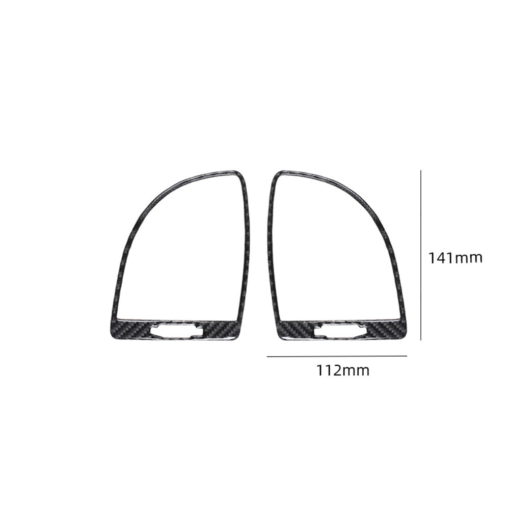 2-Piece Carbon Fiber Inner Side Cover Trim for 2015-2022 for Chrysler 300