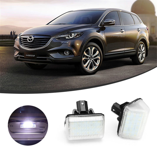 2 Rear LED Number License Plate Light Lamps for Mazda 6 2002-2008 /CX7 2007-2012