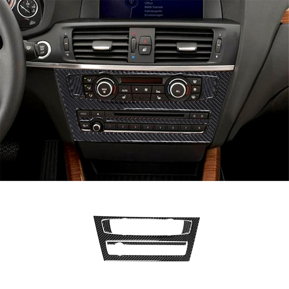 Carbon Fiber Central CD/Radio Trim Panel for BMW X3 F25 X4 F26 2011-2017