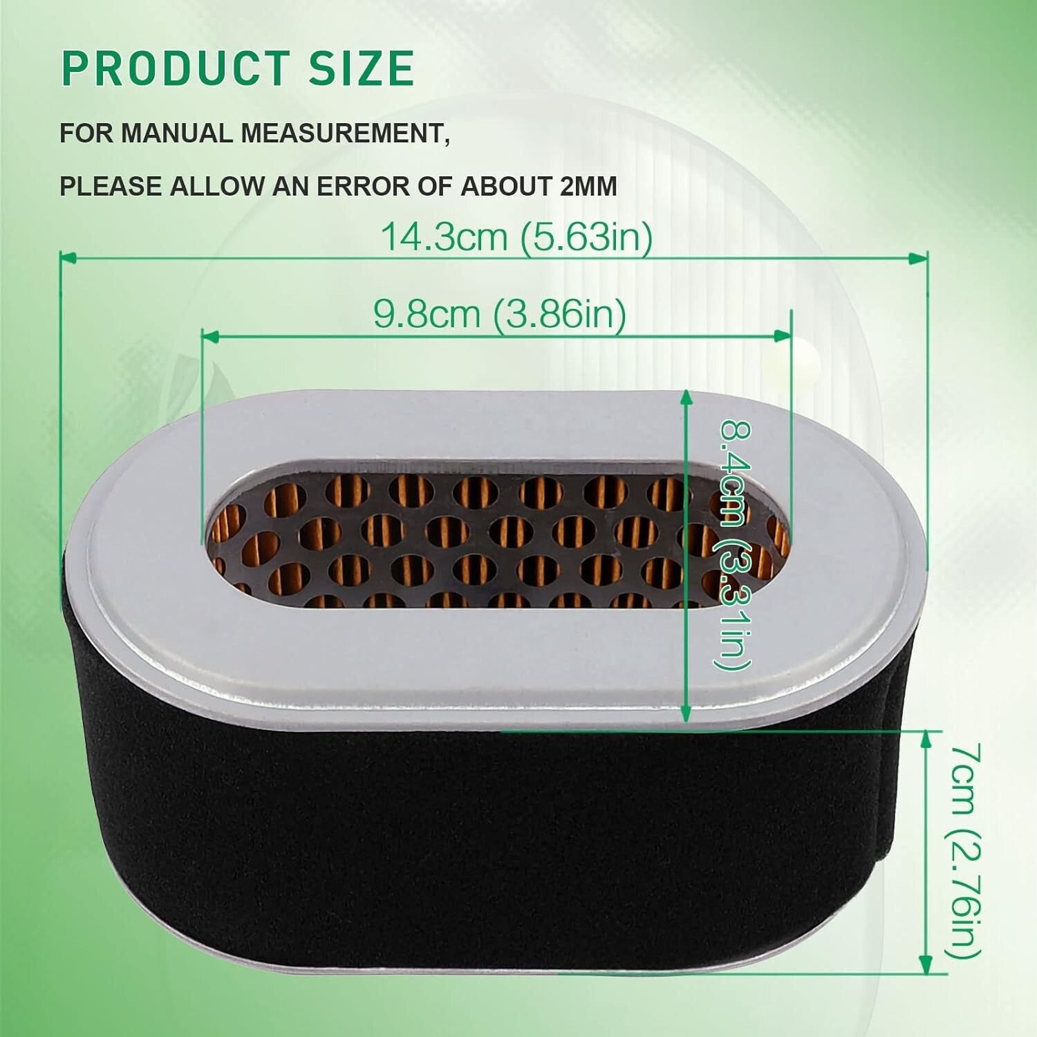 Air Filter for Subaru Robin EX27 9HP Wacker WM270Combo 058-005 Stens 100-858