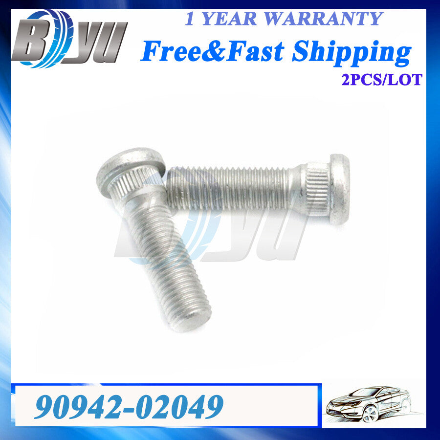 2X Wheel Stud for Toyota Tacoma Tundra for Lexus Stud Hub Bolt 90942-02049