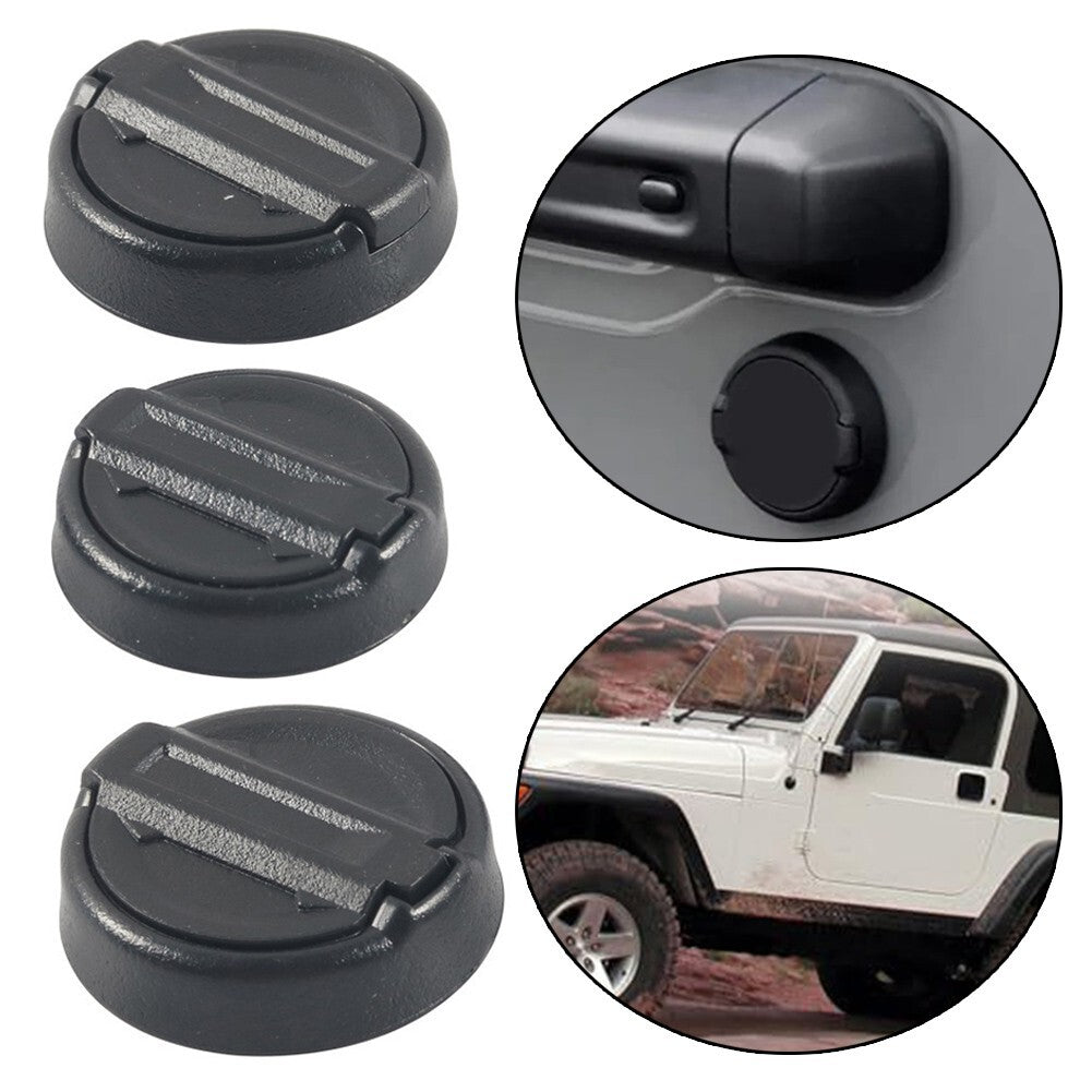 3Pcs Magnetic Keyhole Covers for Jeep for Wrangler JL For Gladiator JT 2018-2024
