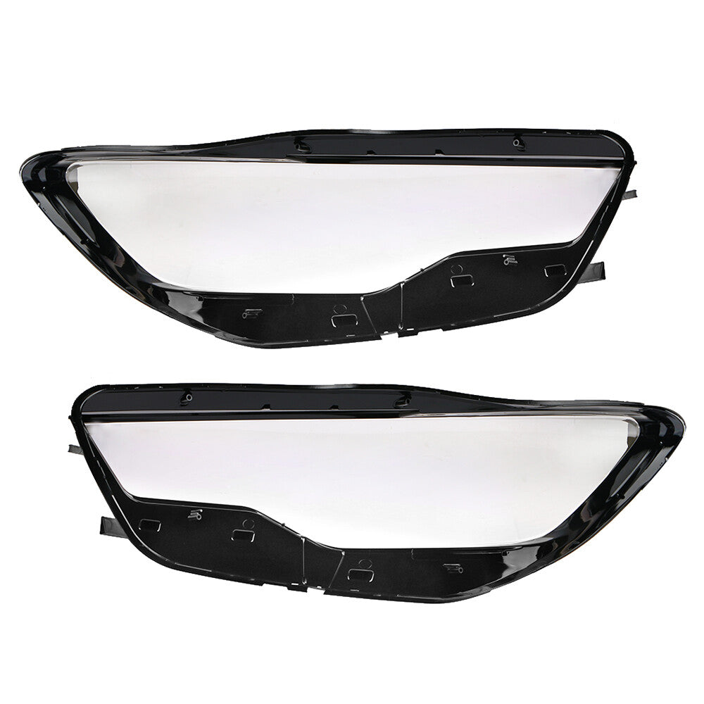 Protective cover for Audi A6L and C7 dual headlights and lenses, 2013-2015, transparent.