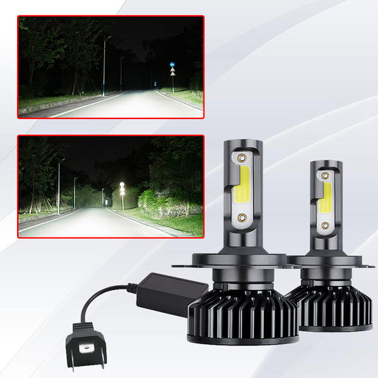 2Pcs 9003 H4 LED Headlight Bulbs Kit Beam Super Bright White