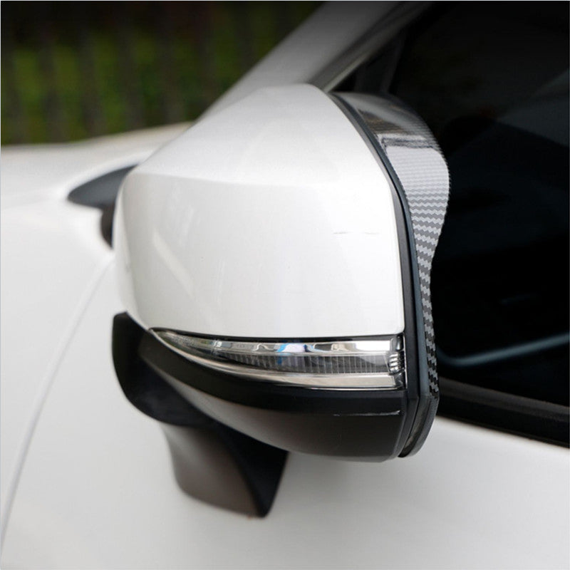 Carbon fiber mirror rain guard trim for Toyota Tacoma 2016-2023