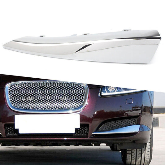 Front Left Side Grille Molding Trim Decoration Fit for Jaguar XF 2012-2015 Chrome