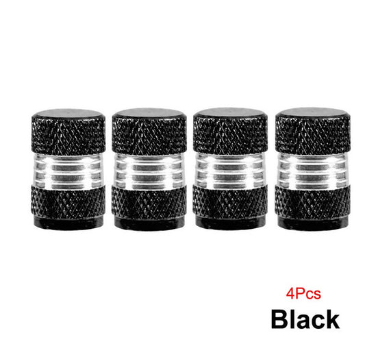4-piece car tire valve cover rod air dust cover black Punisher skull for Chevrolet