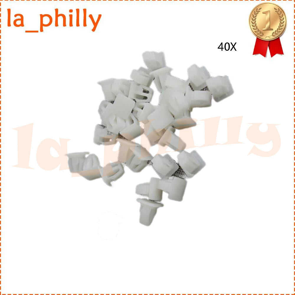 Qty 40 Door-Body Side Molding Clip Retainer Clips for Accord for Acura CL Plastic