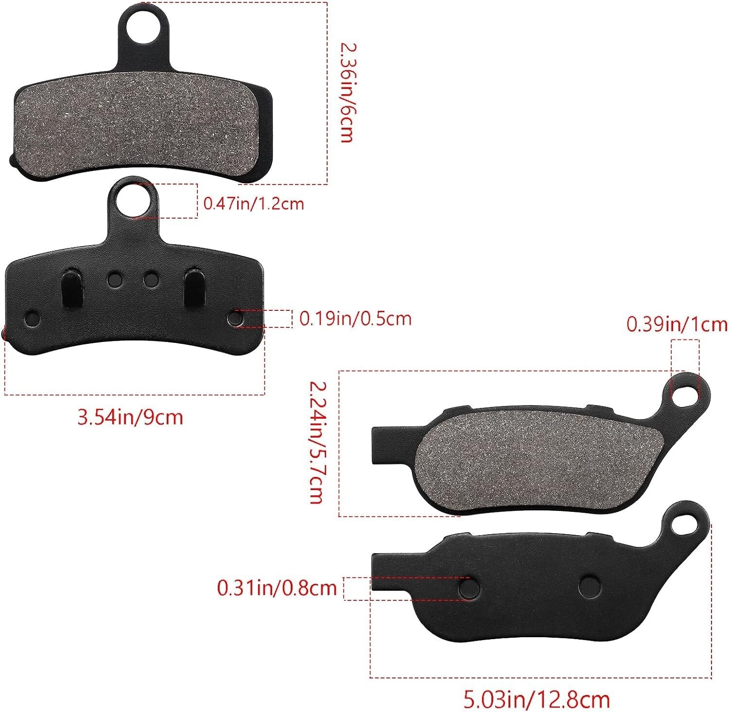 FR Brake Pads for Heritage Softail Classic,Fatboy, Standard, Dyna Wide Glide