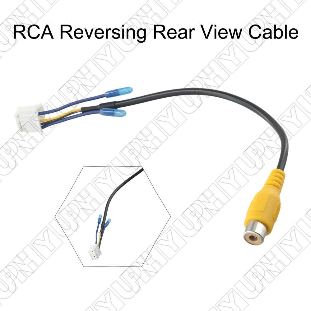 10 Pin RCA Reversing Rear View Backup Camera Cable For Aftermarket Android Radio