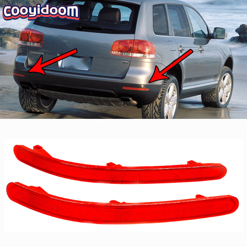 Tail Rear Bumper Light Brake Light Stop Lamp Pair for VW Touareg 2002 2003-2010