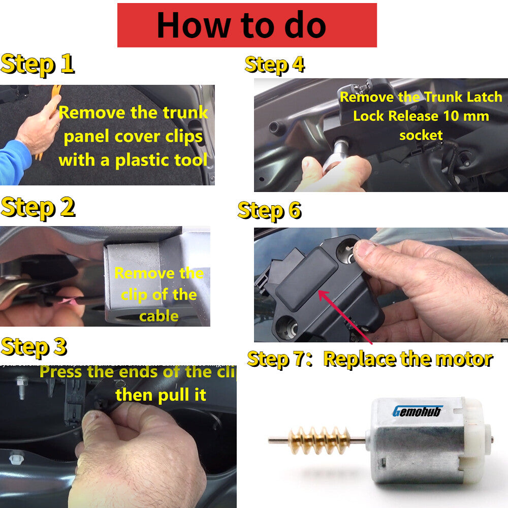 Electric Trunk Lock Latch Motor For 12-2018 for Mercedes-Benz CLS W218 CLS400 CLS550