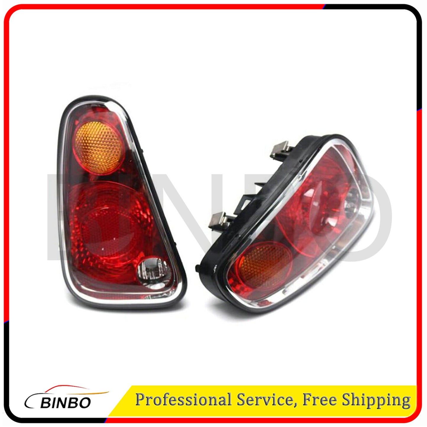Fit for Mini Cooper R50 R52 R53 2004-2006 Rear Tail Light Lamp Len Housing Pair