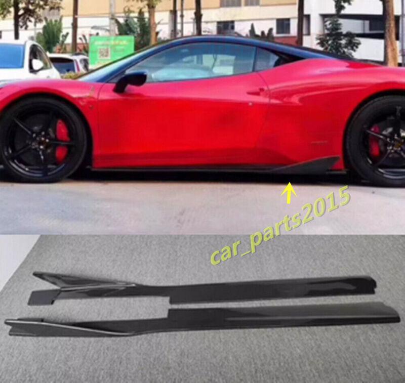 Suitable for Ferrari 458 Italian Spider 2010-2015 carbon fiber side skirt extension