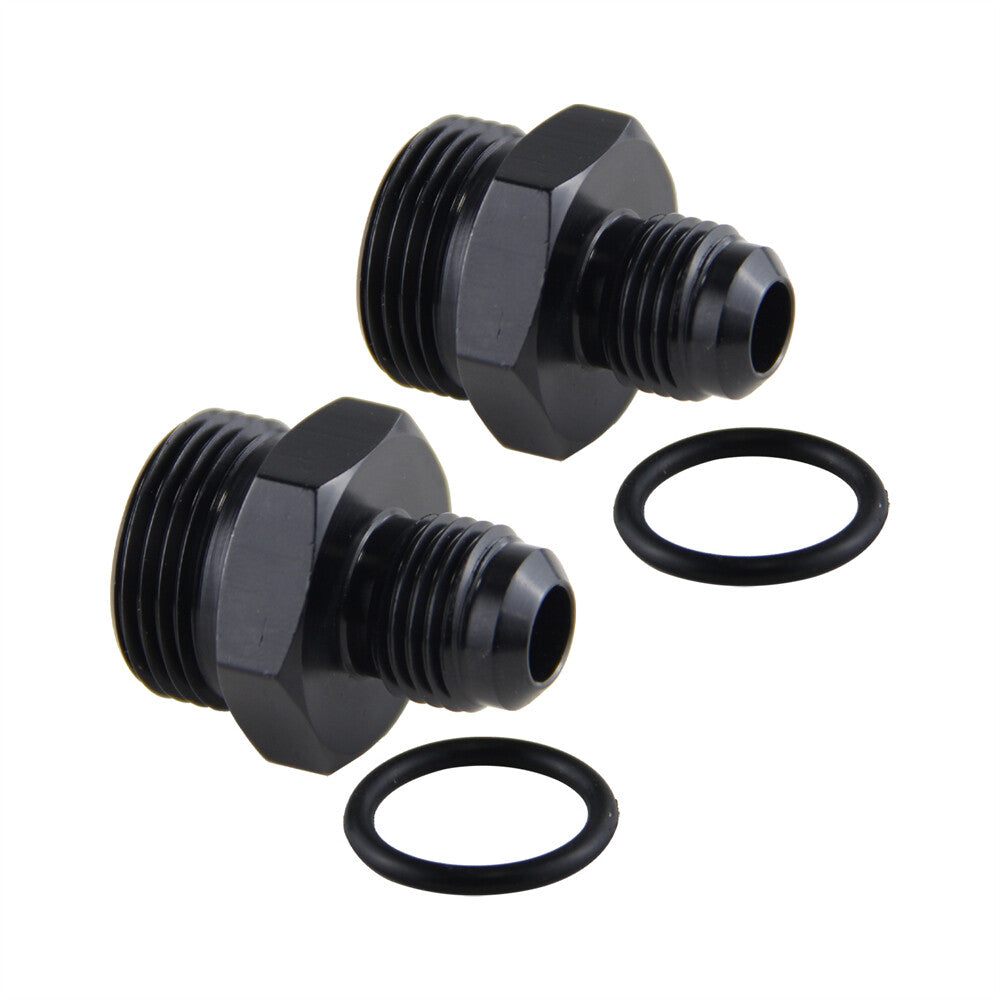 2PCS M22 x 1.5 to Metric AN6 Adaptor Fitting For Oil Cooler Fuel Tank+ O-ring