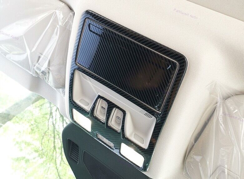 Carbon Fiber Steel Front Reading Light Frame Cover Trim for Ford Escape 2020-22