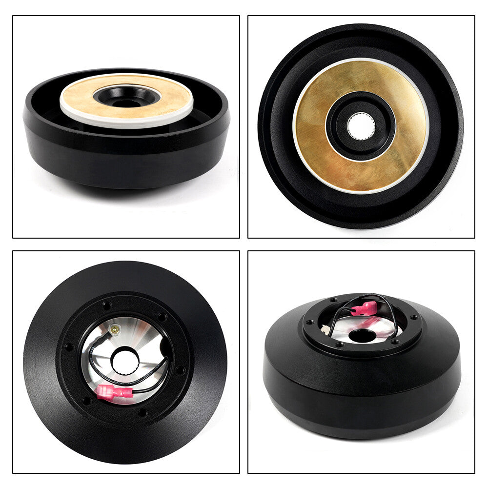 Black 161H Steering Wheel Short Hub Adapter for 1992-1997 for Ford F150/F250/Ranger