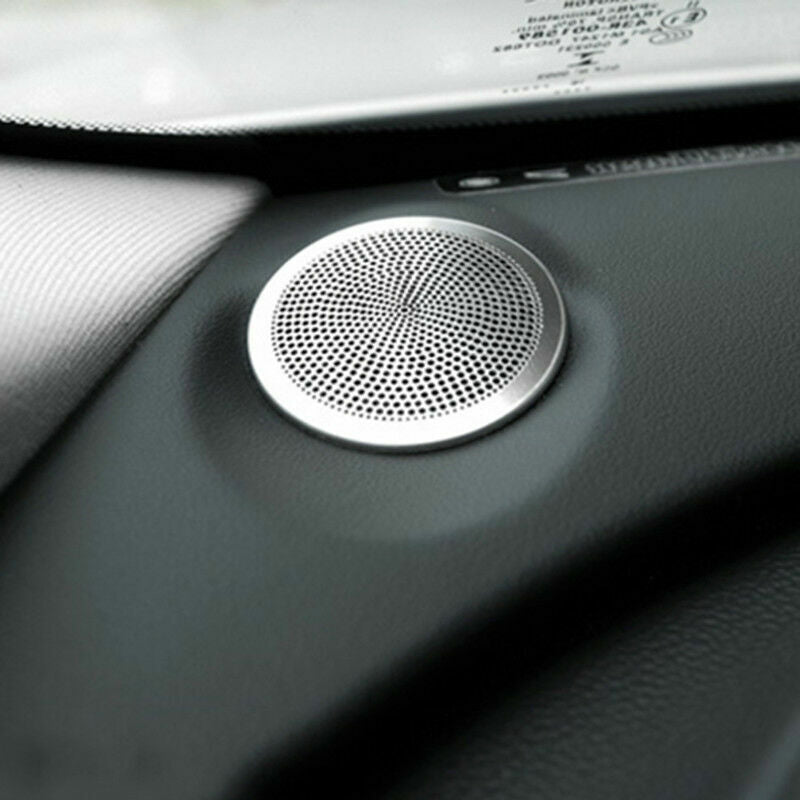 for Jaguar F-PACE 2018-2020 stainless Silver dashboard speaker trim decor cover