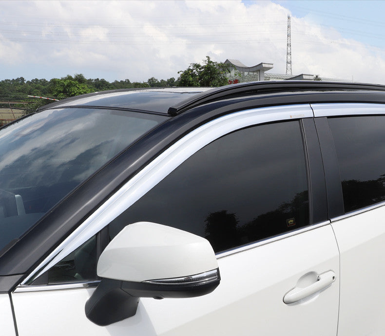Fit For Highlander 2022-2024 Chrome Side Window Visor Vent Shades Sun Rain Guard