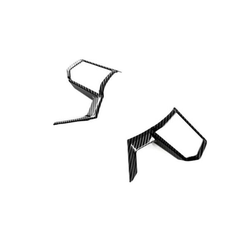 Carbon Fiber Car Steering Wheel Cover Trim for Mitsubishi Outlander 2022 2023