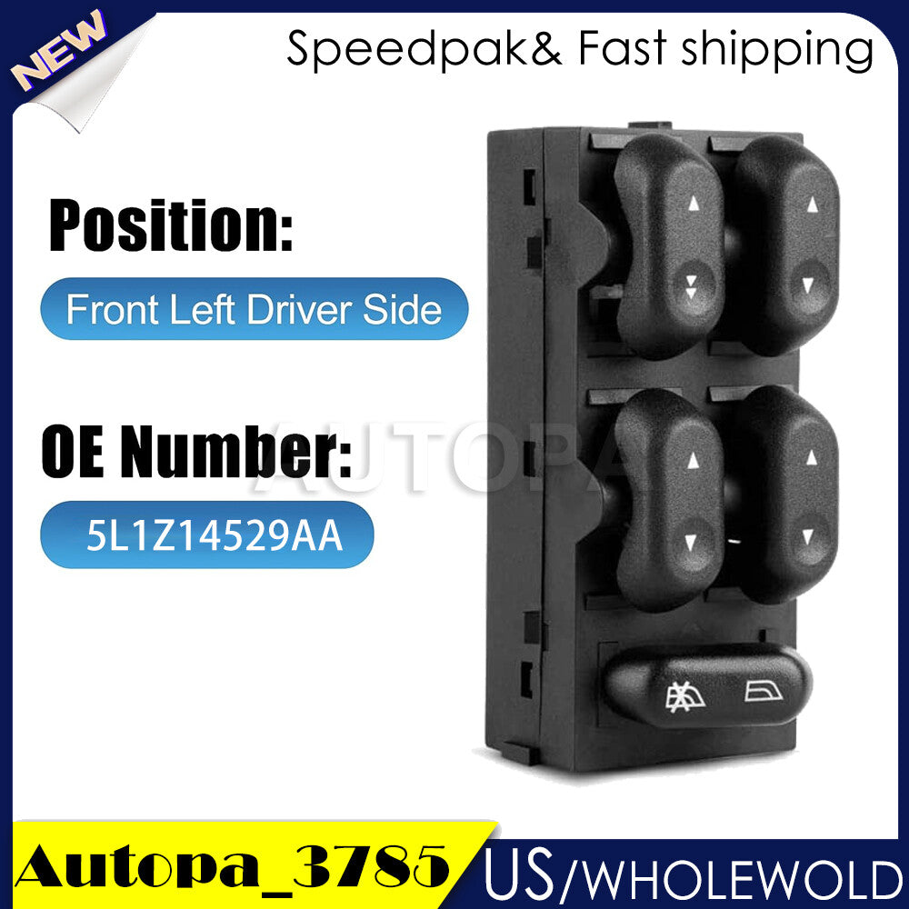 New Power Window Master Switch for Ford F150 Front LH driver side 5L1Z14529AAV