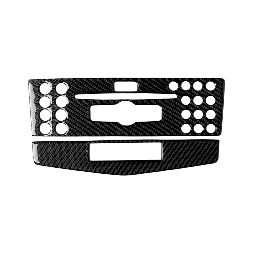 Carbon Fiber Console CD Panel Trim for Mercedes-Benz C Class W204 2007-10 Type C