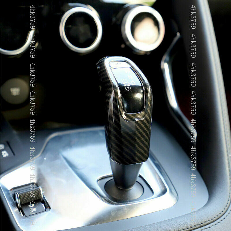 for Jaguar E-PACE 2018-2021 Carbon fiber Look Inner Gear Shifter Knob Cover Trim