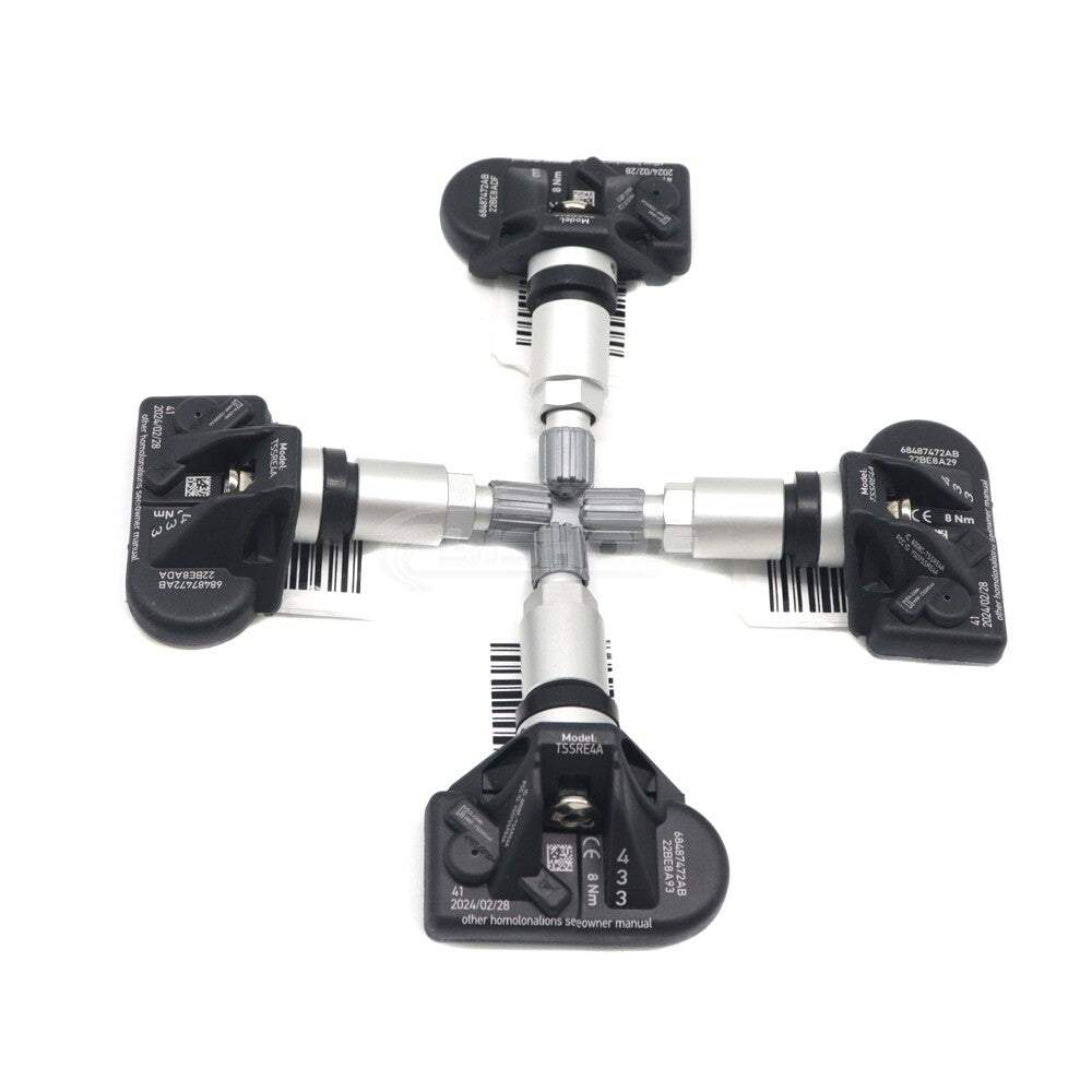 4-piece TPMS tire pressure sensor kit 68487472AB for Dodge for Challenger 68487472AA