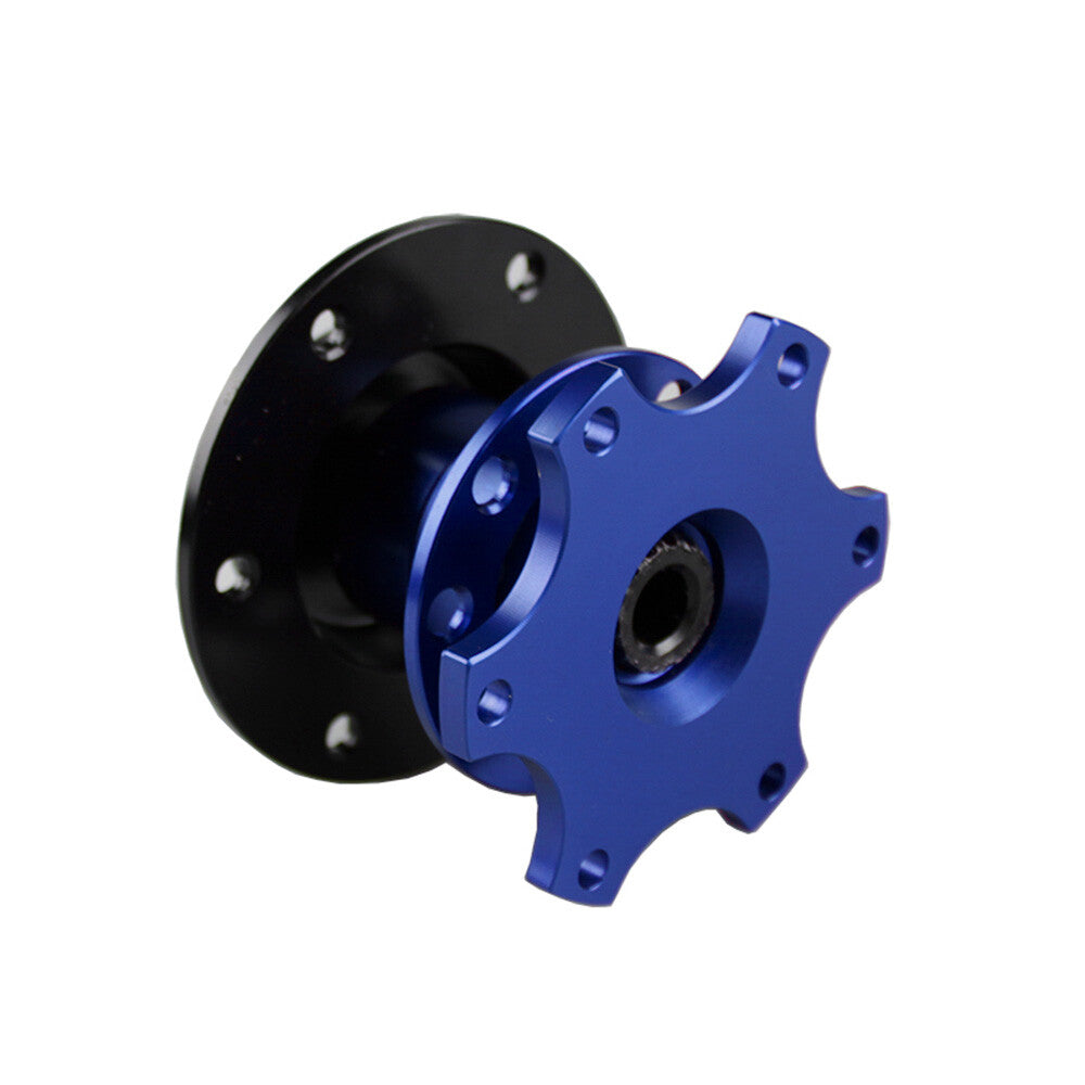 Steering Wheel Quick Release Car Aluminum 6 Hole Snap off Hub Adapter Boss Kit