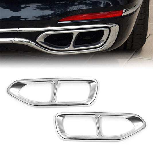 Car Tail Muffler Exhaust Pipe Output Cover Trim Fit for BMW 7 Series G11 G12 2016-18