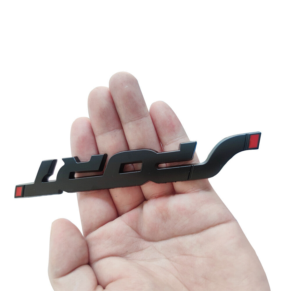 3D Black Metal Sport Racing Logo Car Trunk Fender Emblem Badge Decals Sticker