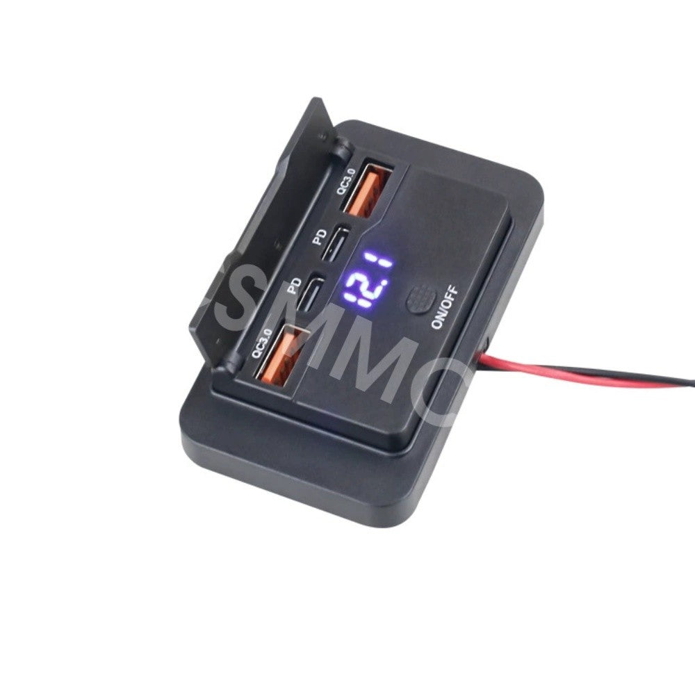 Car for Charger Socket Power Switch Multi Port Type C USB W/Dust Cover Waterproof
