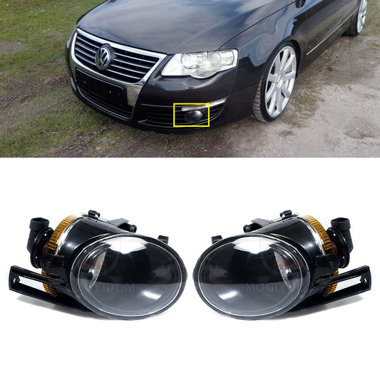 for Volkswagen for Passat B6 2006-2008: 1 Dual front bumper driving lights and fog lights.