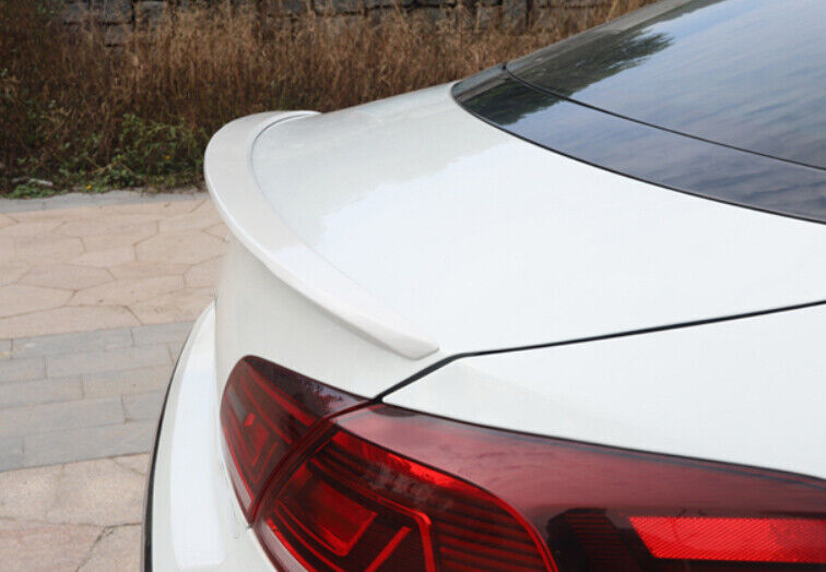 Wing Flap Fit for Volkswagen CC 2012-16 17 ABS White Rear Trunk Spoiler 1PCS