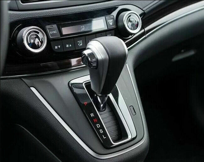 Gear Shift Knob Head Cover Trim 2 Fit for Honda CRV CR-V 2012-2016 Matte Silver
